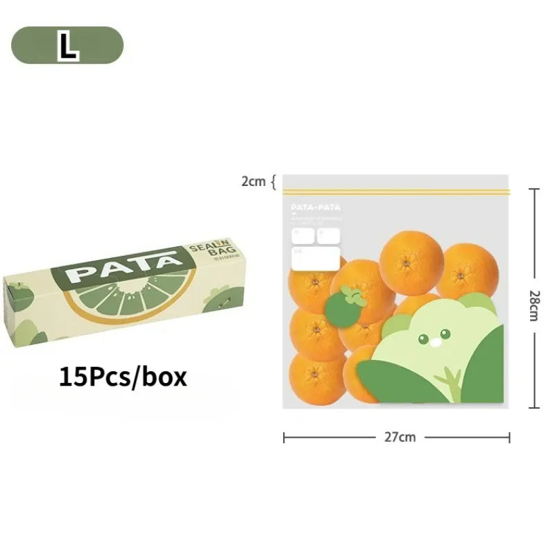 Sacs de Conservation Alimentaire Réutilisables avec Zip - Lot de 6 far