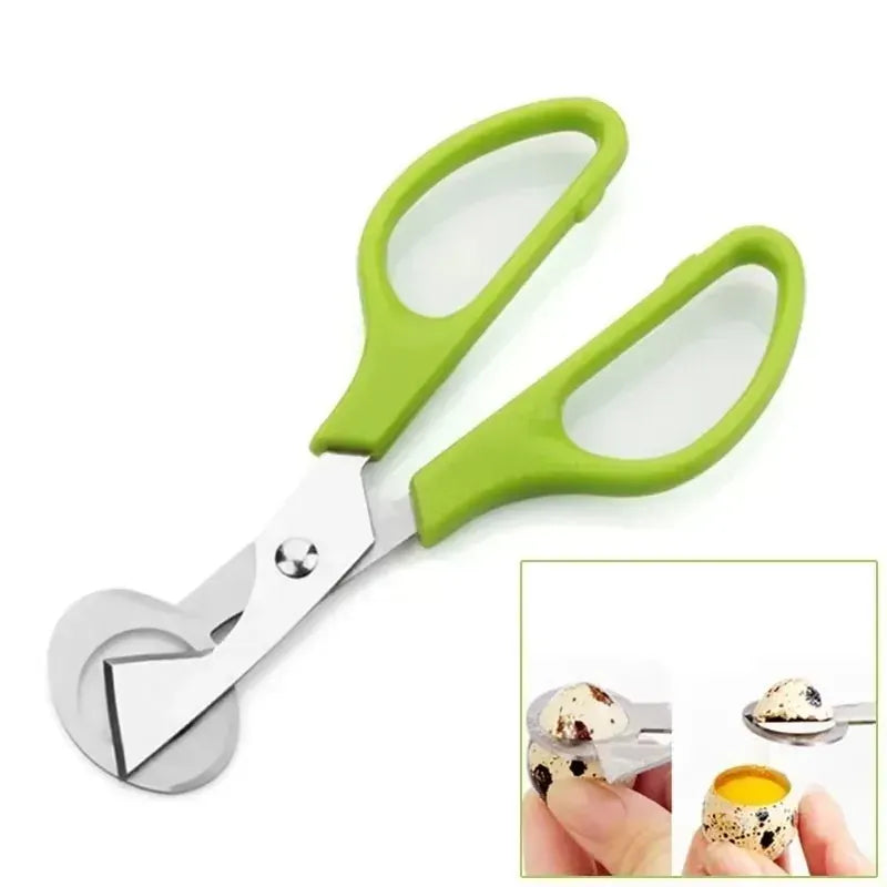 Ciseaux à œufs de caille en inox avec poignée ergonomique ciseaux