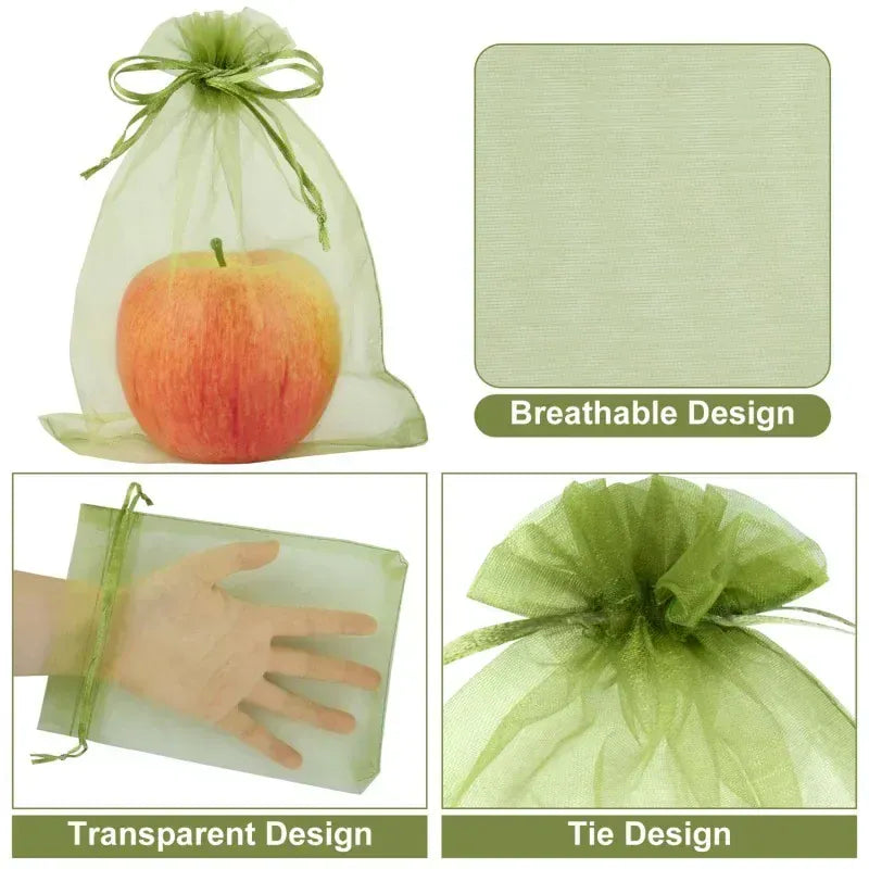 Sacs Filet Réutilisables - Lot de 200 Protection Insectes