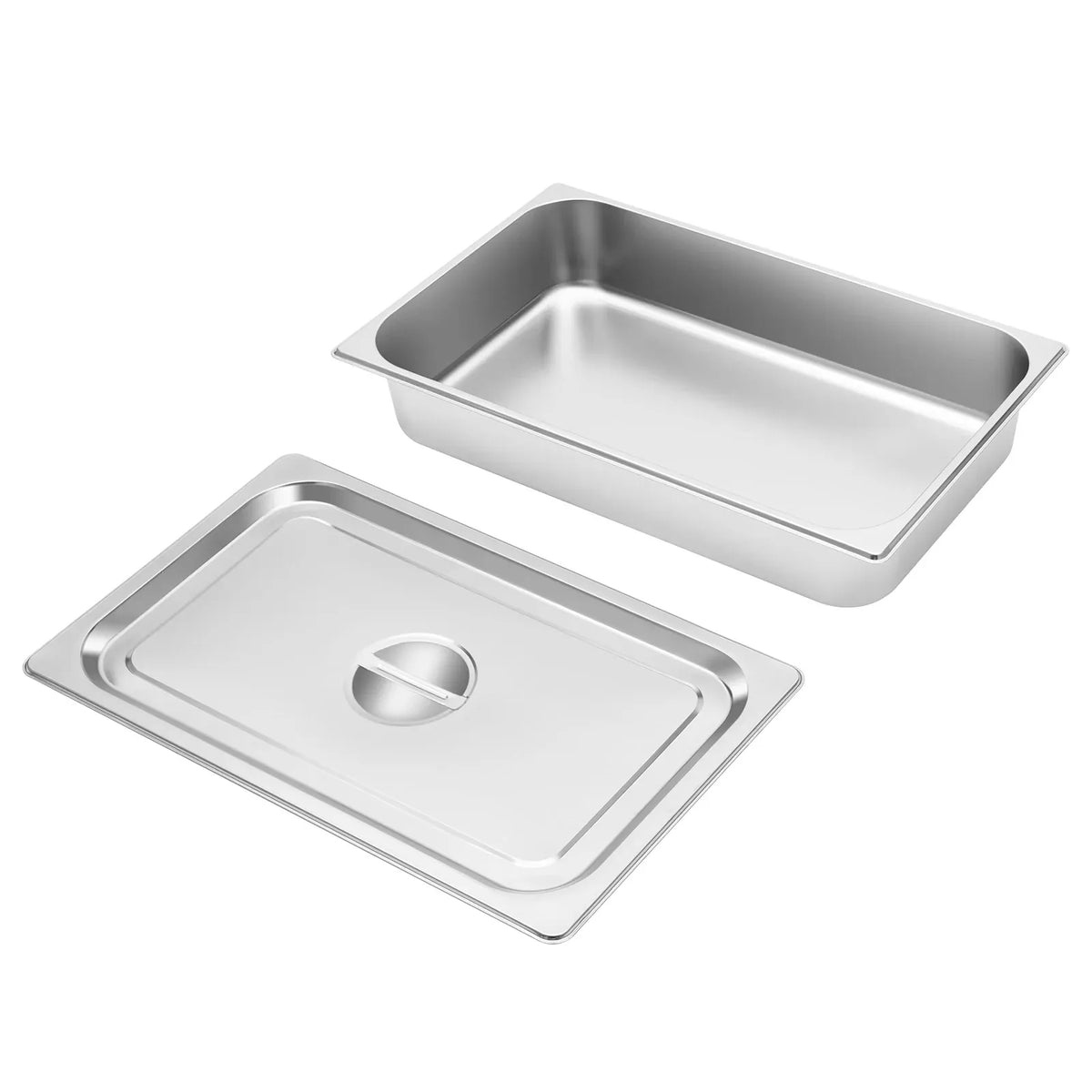 Bacs à Buffet Inox avec Couvercle - Lot de 4 Pièces 1200 ml Boîtes Hermétiques