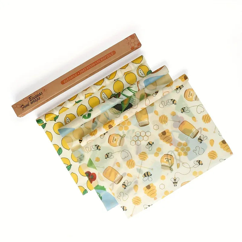 Film Alimentaire Cire d'Abeille Réutilisable 100x30 cm - Lot de 1 far