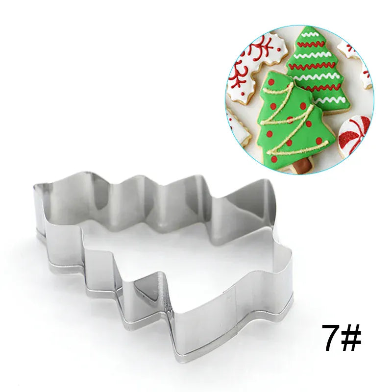 Emporte-pièces en inox - Set de 4 formes décoratives souriantes pour Noël emportepieces