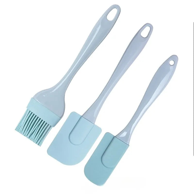 Set Spatules Silicone 3 Pièces - Ustensiles Pâtisserie Résistants spatule en silicone