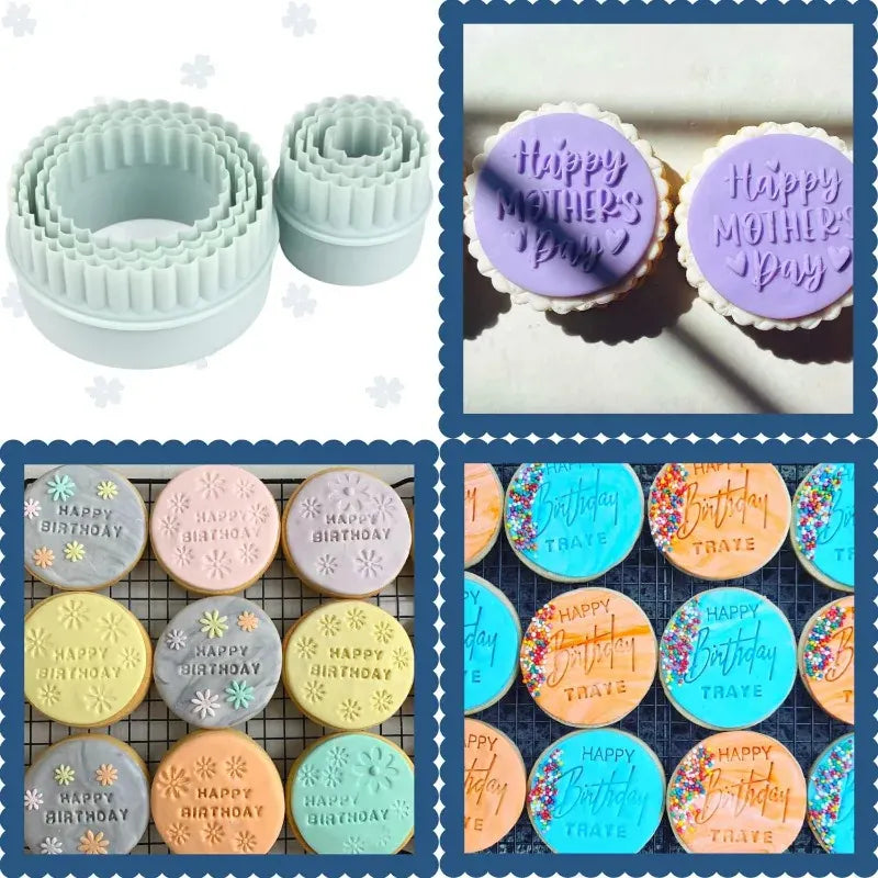 Emporte-pièces à biscuit en plastique - Set de 8 moules réutilisables emportepieces