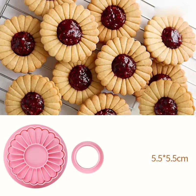 Emporte-pièces en plastique pour biscuits en forme de tartes - 3D Noël emportepieces