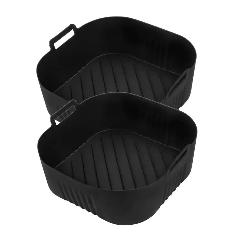 Moule Silicone Air Fryer Réutilisable Carré 23 cm pour 62L Air Fryer