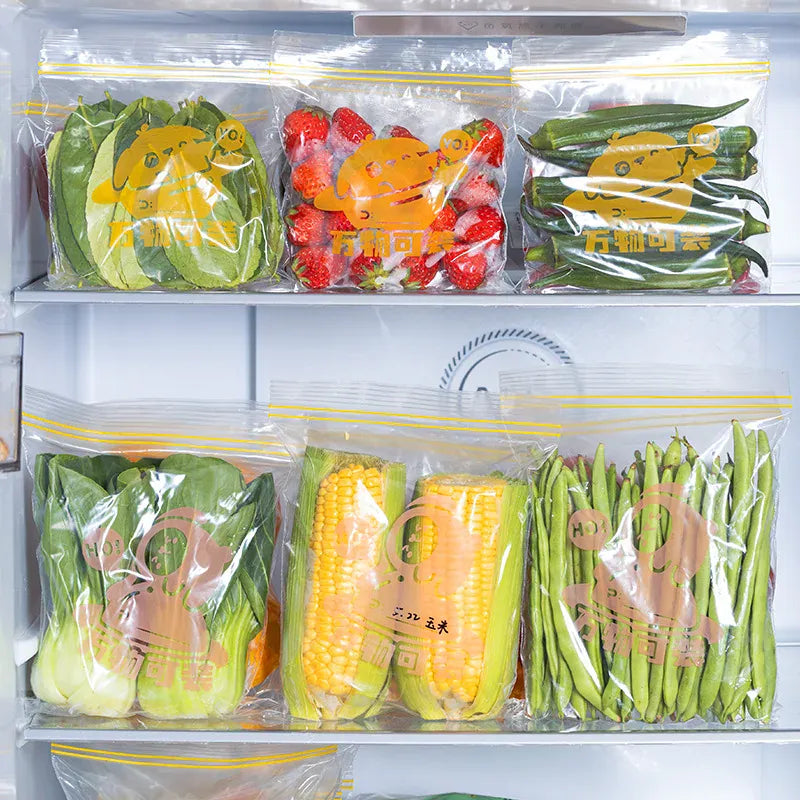 Sachets Zip Alimentaires Réutilisables - Lot de 30 pièces Hermétiques