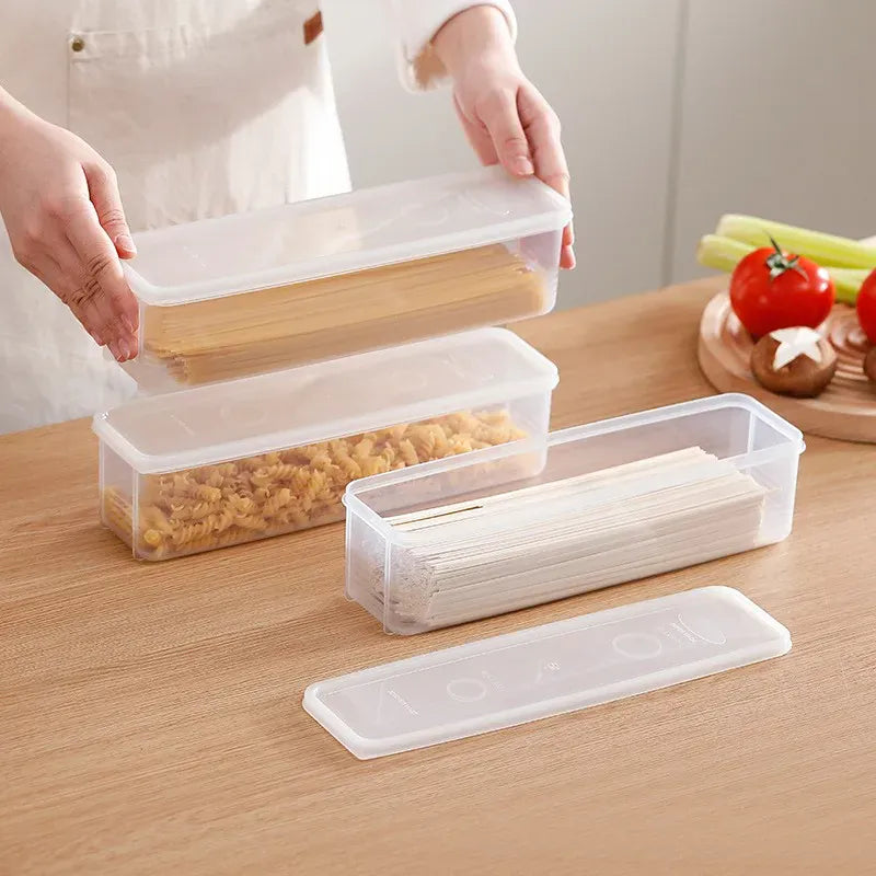 Organiseur Frigo Rectangulaire 4 Pièces en Plastique Transparent