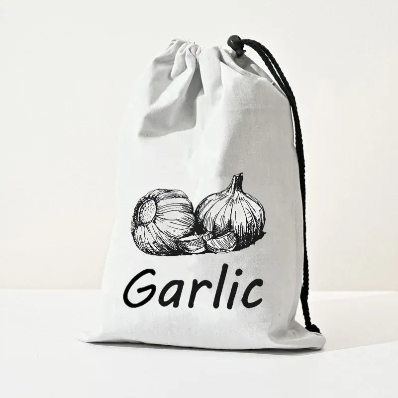 Sacs Conservation Légumes 30x40cm - Lot de 3 avec Cordon de Serrage