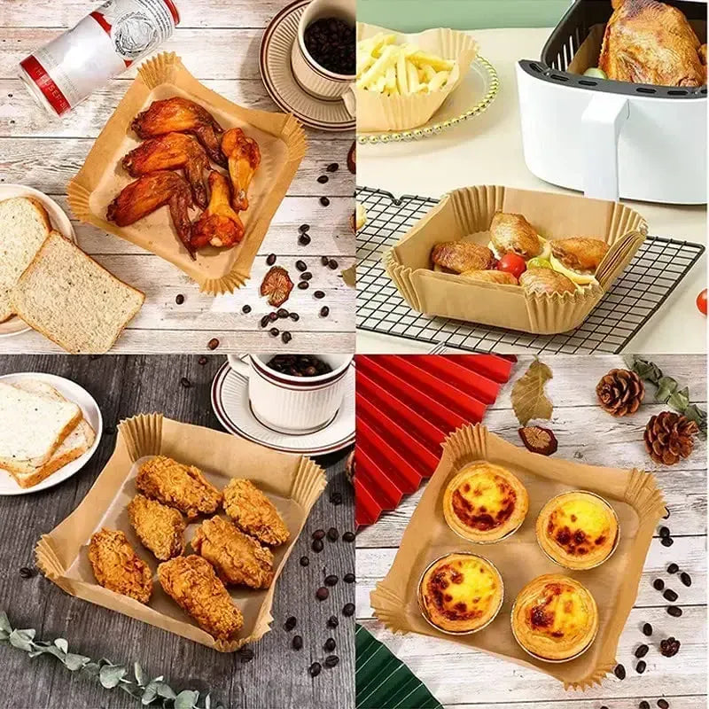 Papier Cuisson Air Fryer Jetable Rond 20-23 cm - Lot de 300 pièces Air Fryer