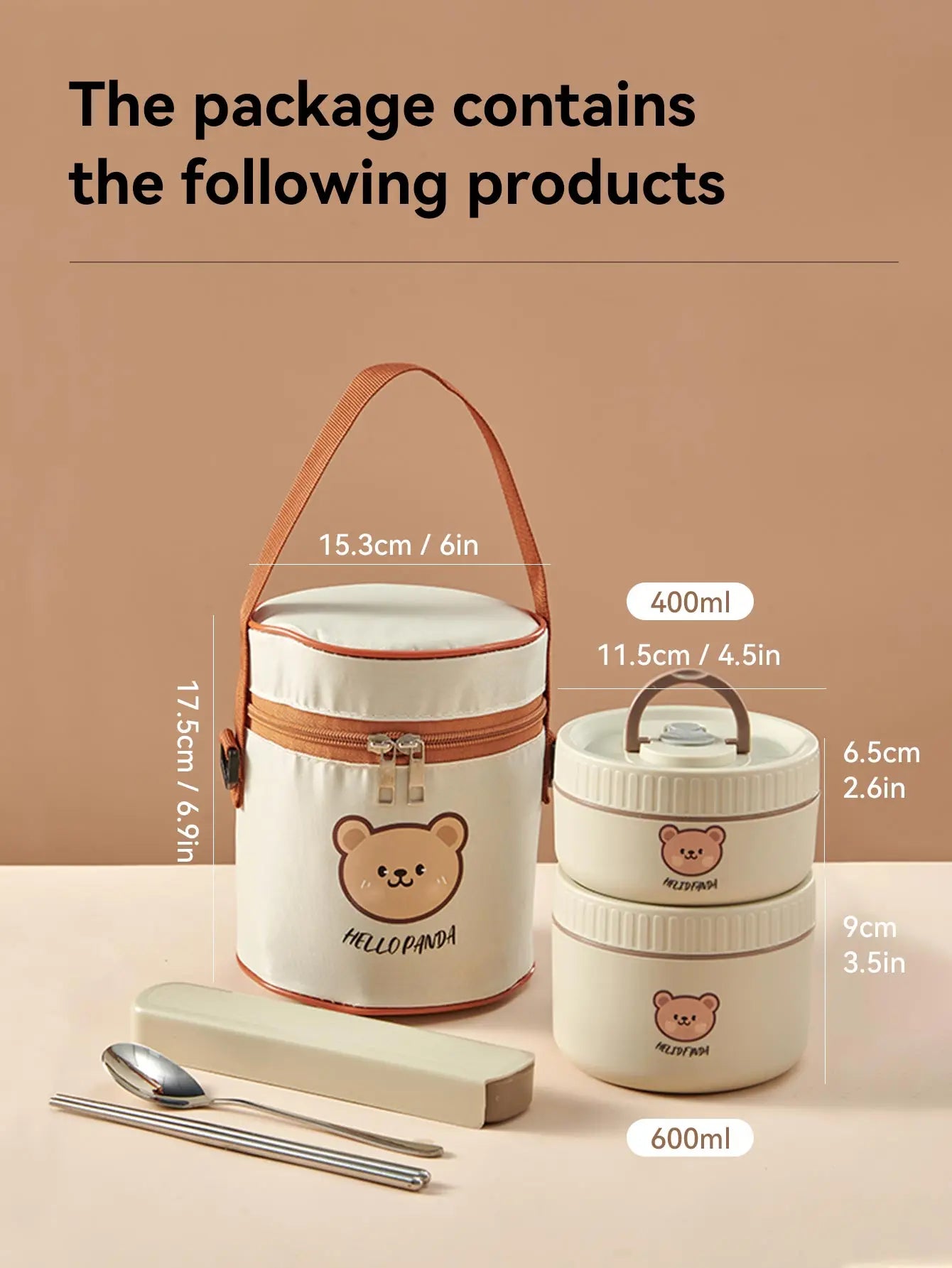 Ensemble de 4 Lunchbox cylindriques isothermes pour enfants (2 litres) Lunchbox