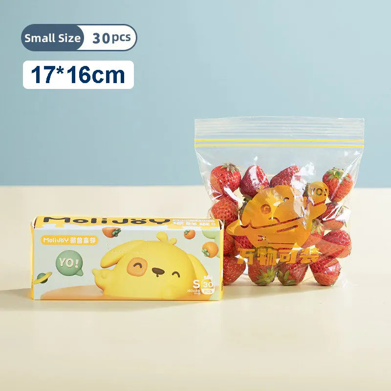 Sachets Zip Alimentaires Réutilisables - Lot de 30 pièces Hermétiques
