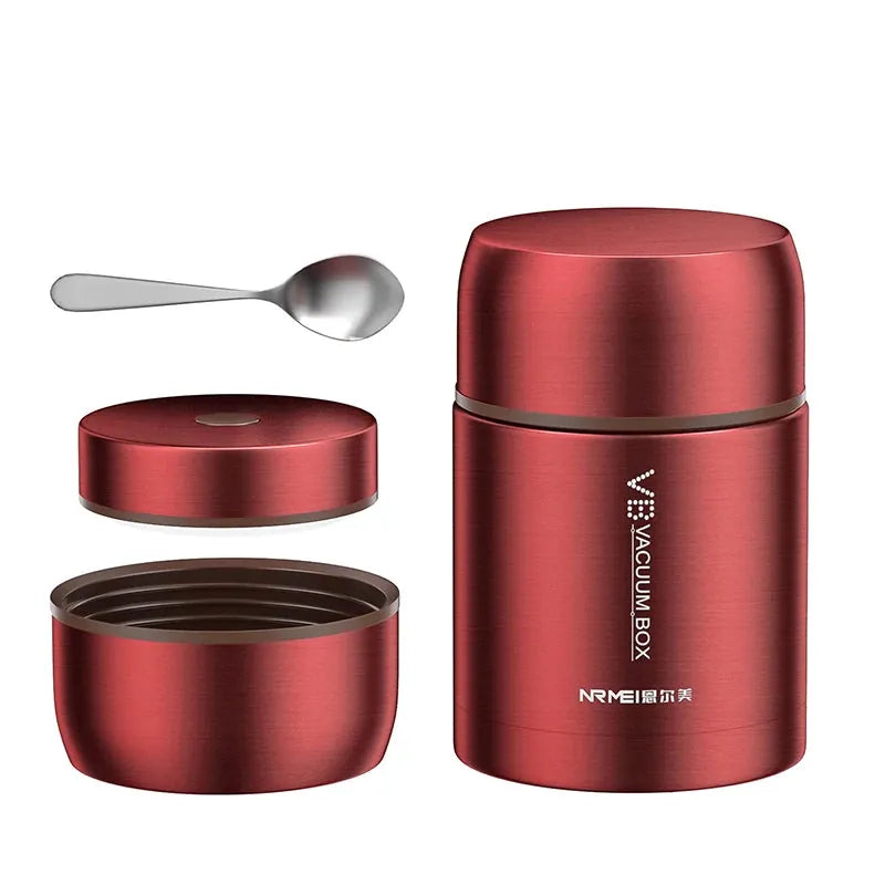 Thermos Alimentaire Isotherme Inox 316 - 16 h Chaud, 18 h Froid - 600 à 1200 ml lunchbox