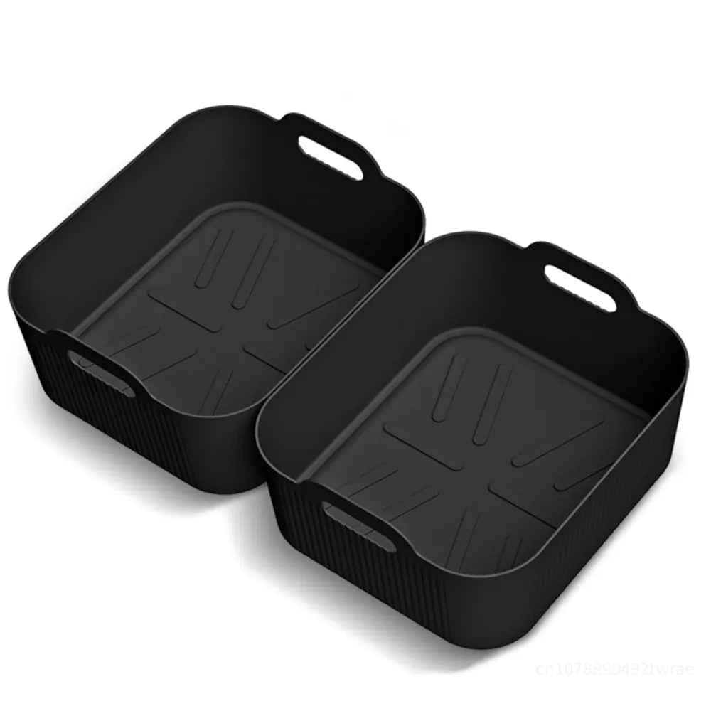 Moule Silicone Réutilisable Air Fryer Lot de 3 Rectangulaires 52L Air Fryer