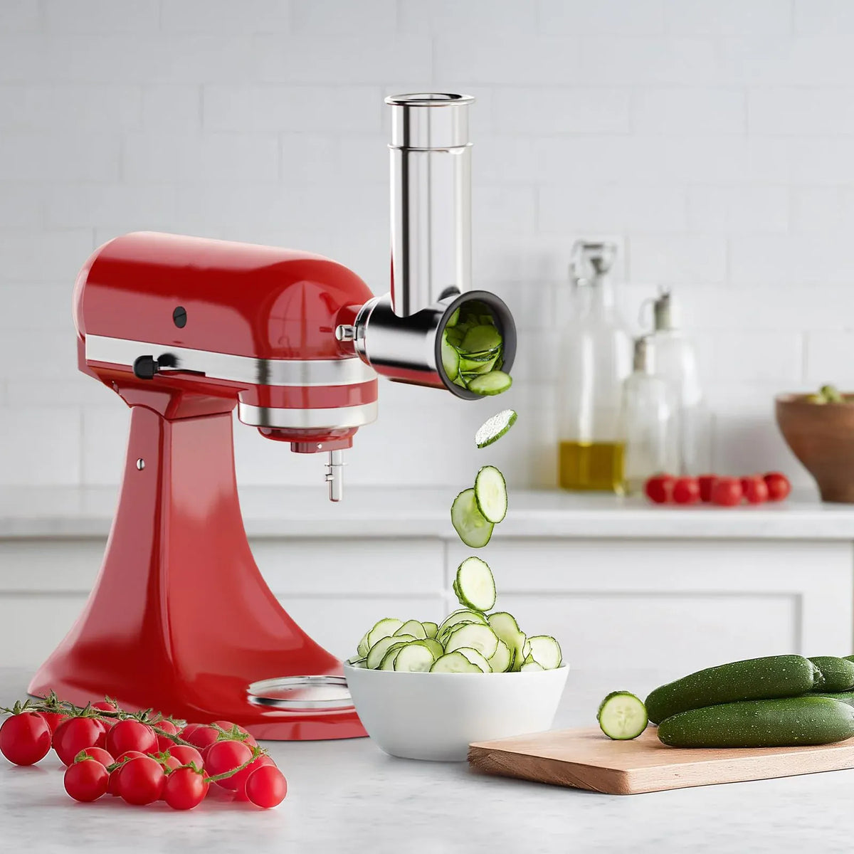 Accessoire Râpe et Trancheuse pour Robot KitchenAid — 4 Lames Inox KitchenAid