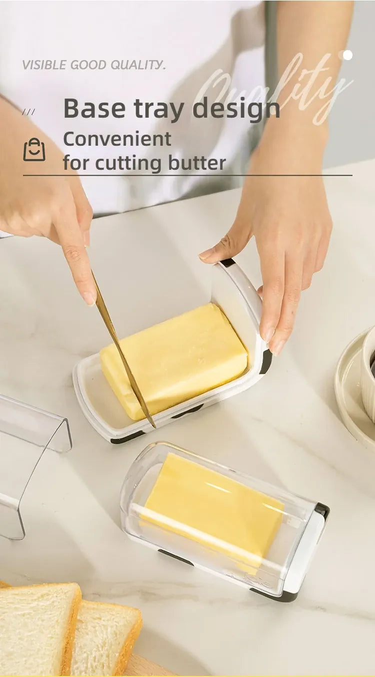 Boîte de Conservation avec Couvercle pour Beurre et Fromage