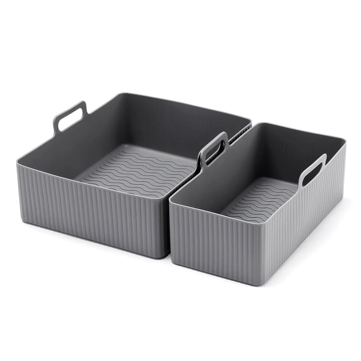 Moule Silicone Air Fryer Réutilisable Lot de 2 Pièces Rectangulaires Air Fryer