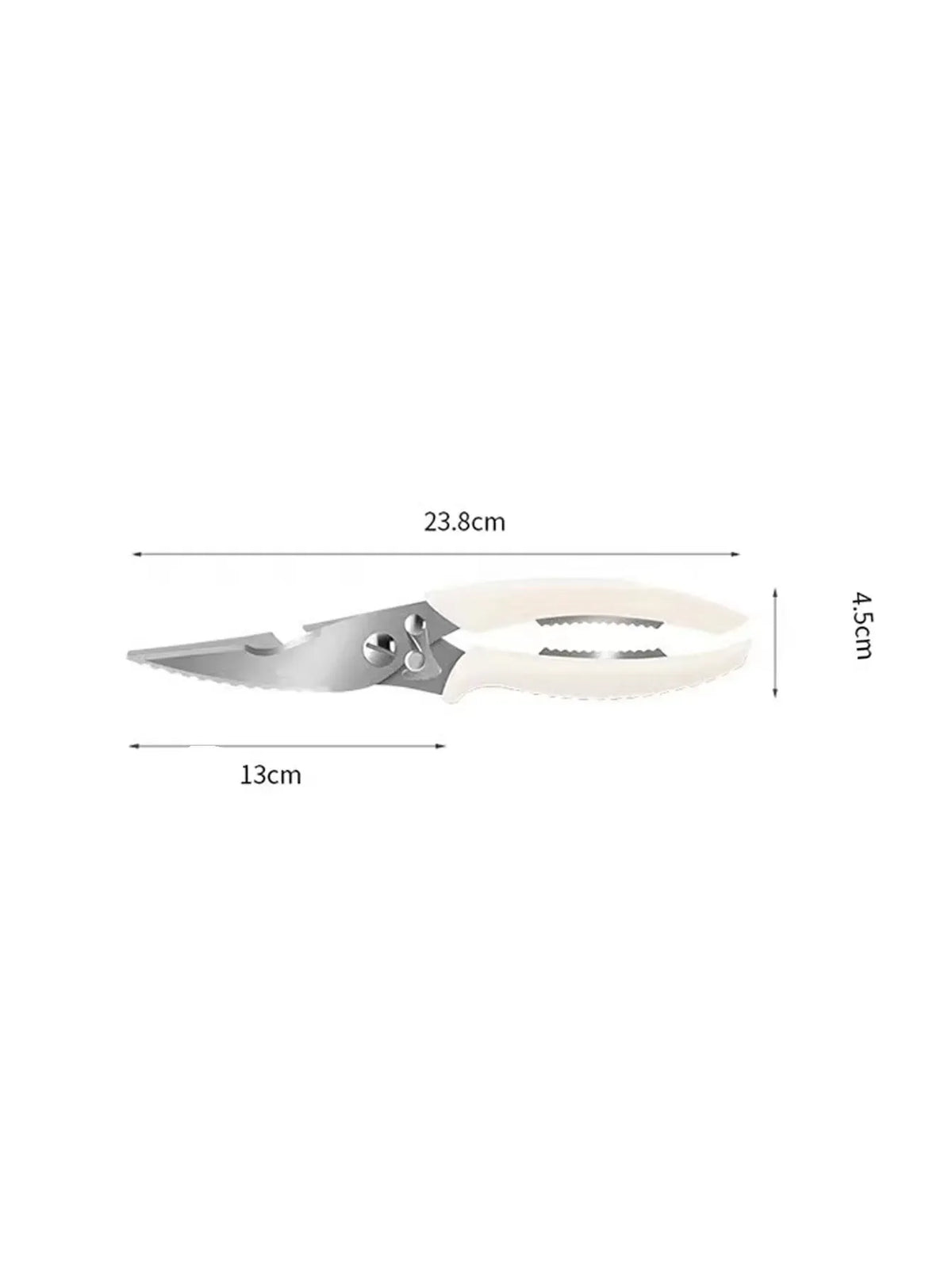 Ciseaux de cuisine inox multifonctions pour découpe viande et légumes ciseaux