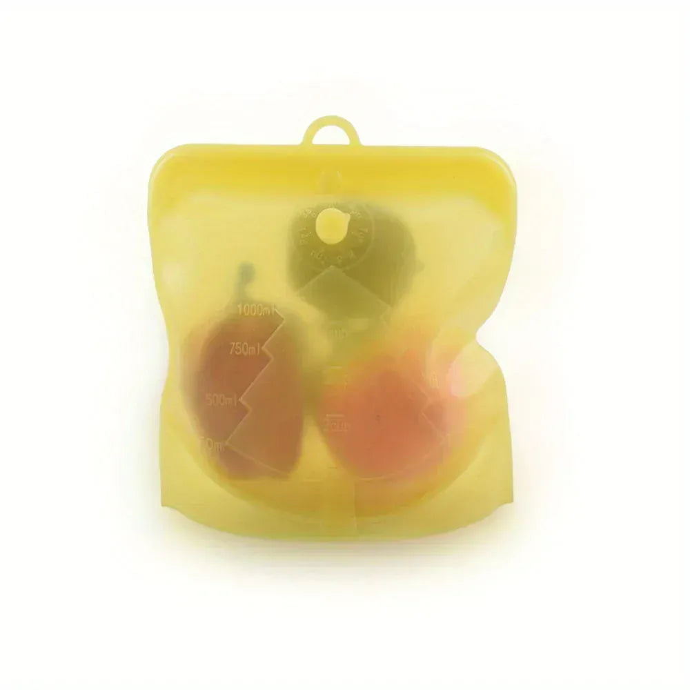 Sachets Silicone Réutilisables - Lot de 6 Pièces Hermétiques