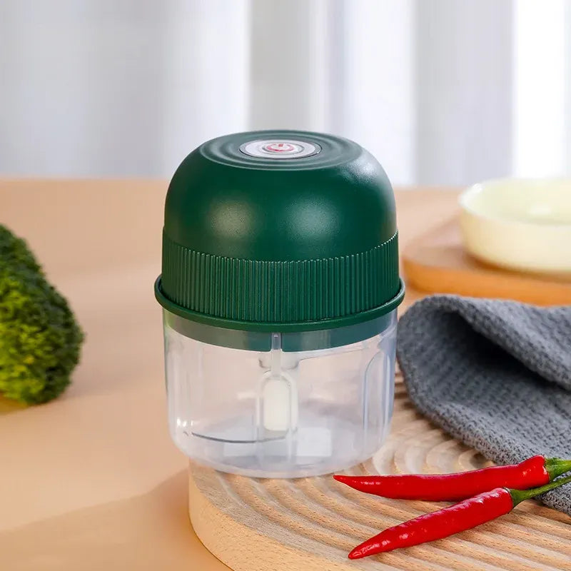 Mini Hachoir Électrique Sans Fil 260 ml — Ail, Légumes, Viande mini hachoir