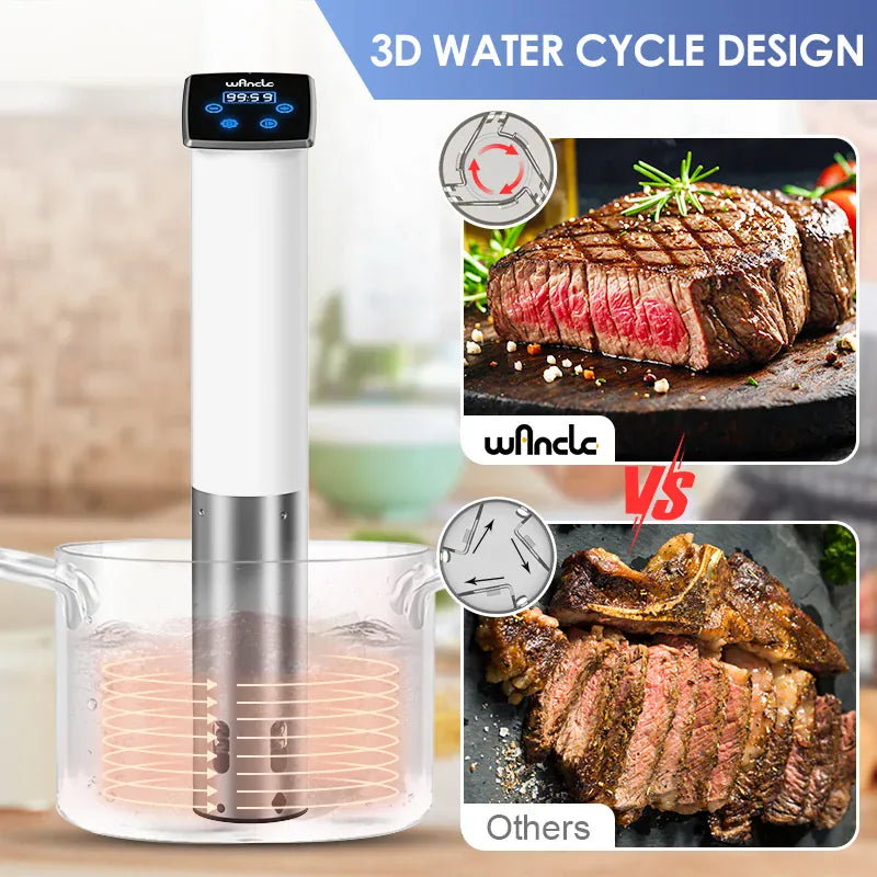 Cuiseur Sous Vide à Immersion 1100W Étanche avec Affichage LED sv