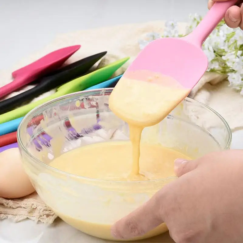 Spatule Silicone 21cm et 27cm Flexible pour Pâtisserie spatule en silicone