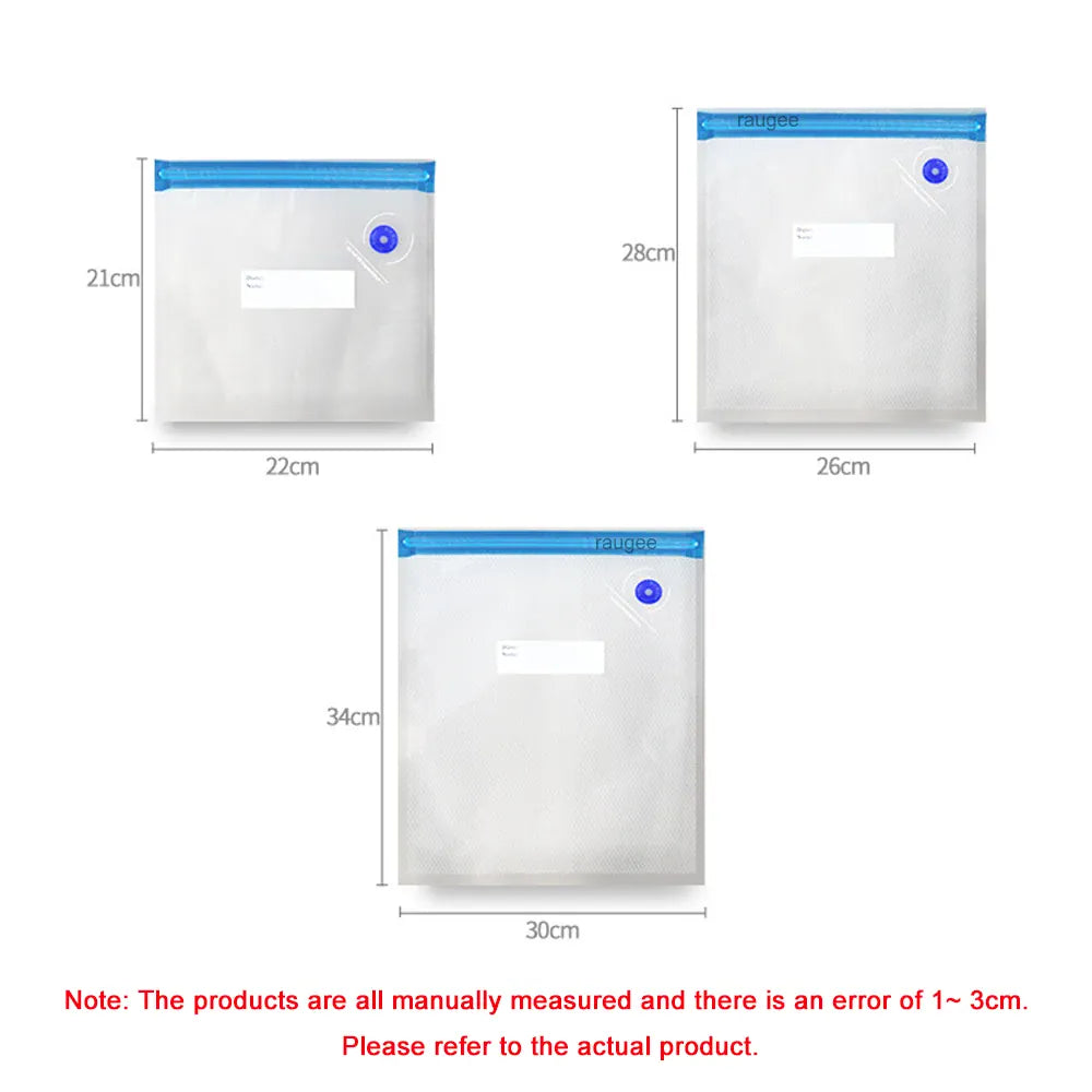 Sacs Sous Vide Alimentaire Réutilisables - Lot de 10 Unités sv