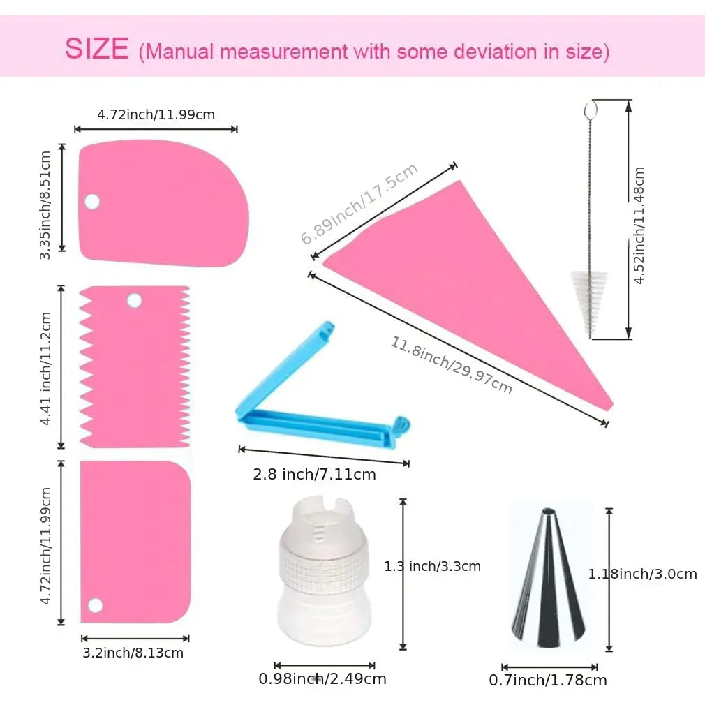 Set de Poches à Douille en Silicone avec 20 Accessoires pour Pâtisserie douillepoche
