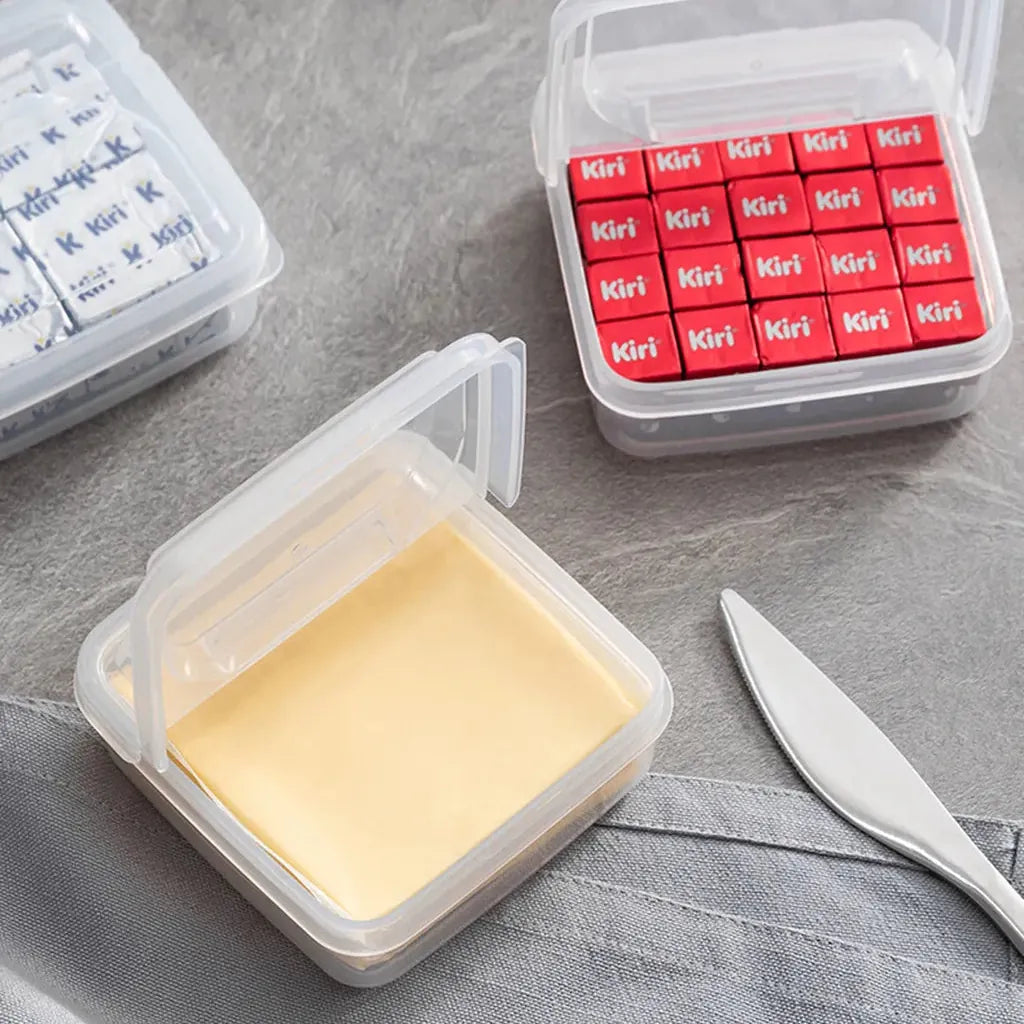 Boîte de Rangement Transparent pour Fromage et Beurre