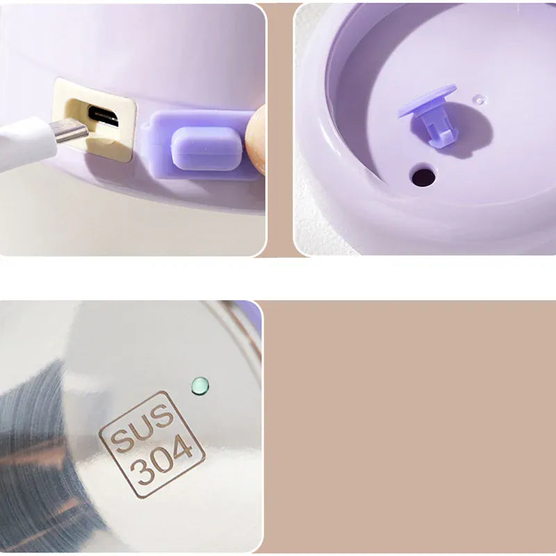 Lunchbox Chauffante USB 600 ml — Acier Inoxydable 304, 60 °C, Étanche lunchboxchauf