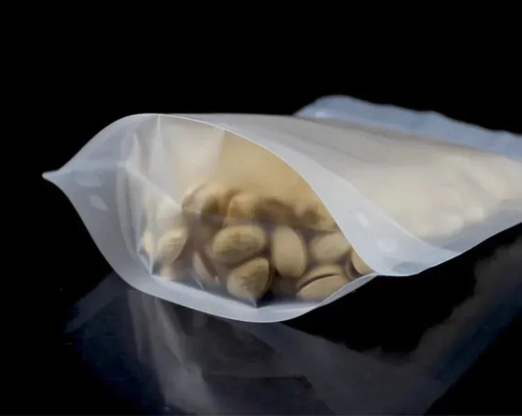 Sachets Zip Alimentaires Réutilisables - Lot de 100 Pièces