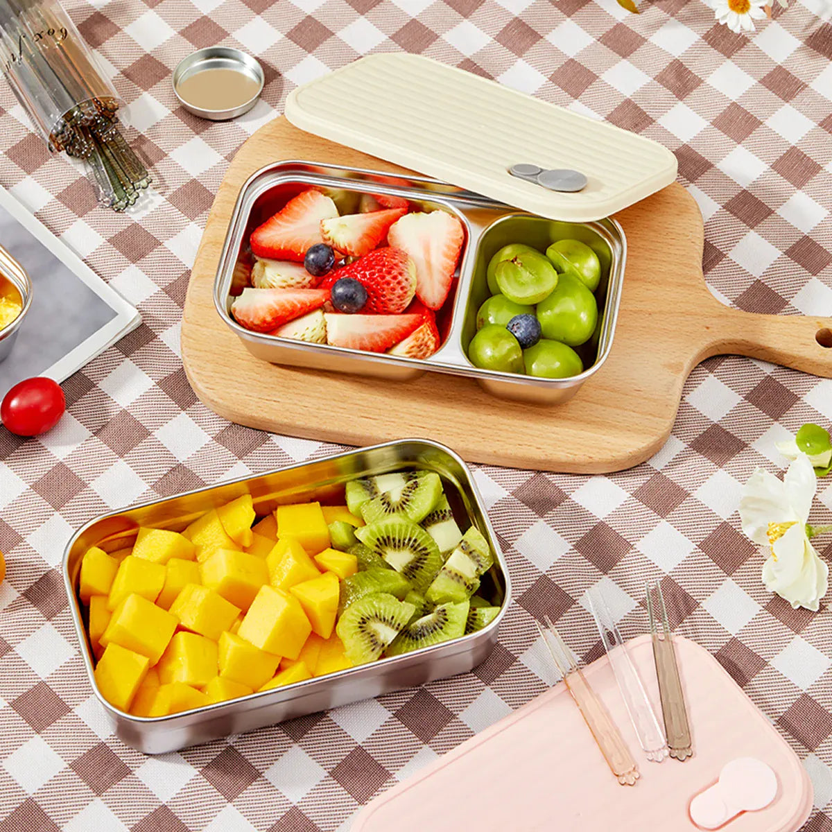 Ensemble Lunch Box Lucky - 700ml Étanche Anti-Fuite Bento