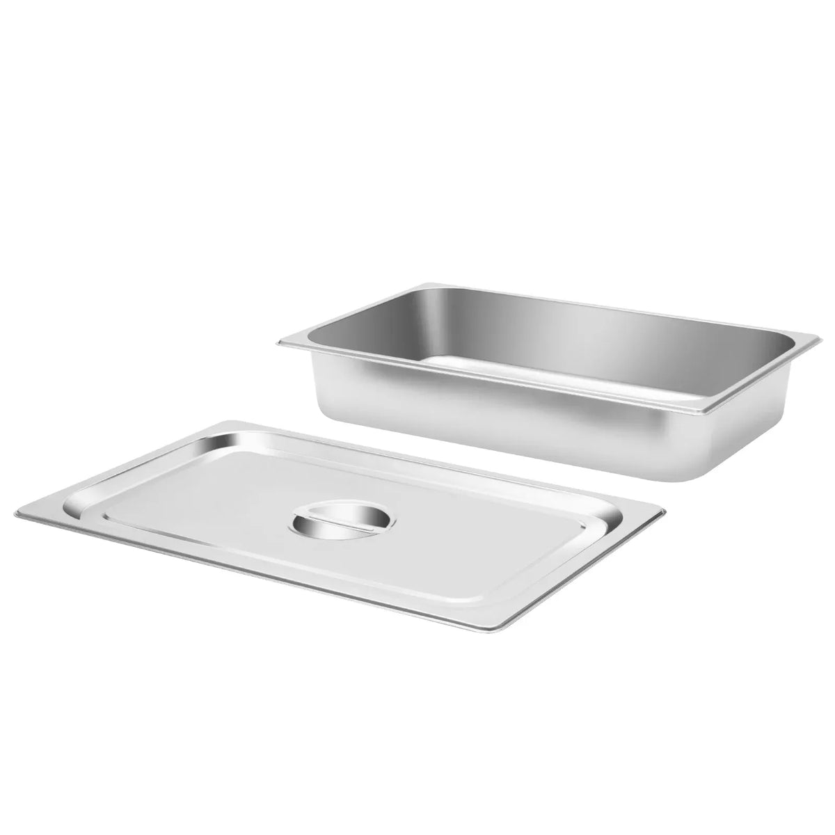 Bacs à Buffet Inox avec Couvercle - Lot de 4 Pièces 1200 ml Boîtes Hermétiques