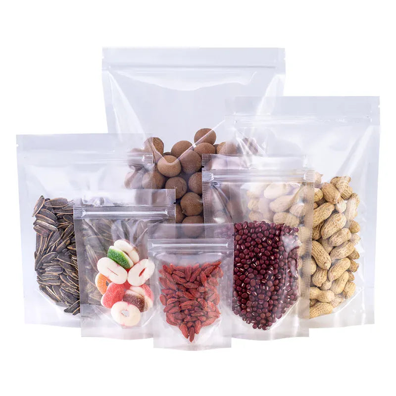 Sachets Zip Alimentaires Transparent - Lot de 50 pièces 20x30cm