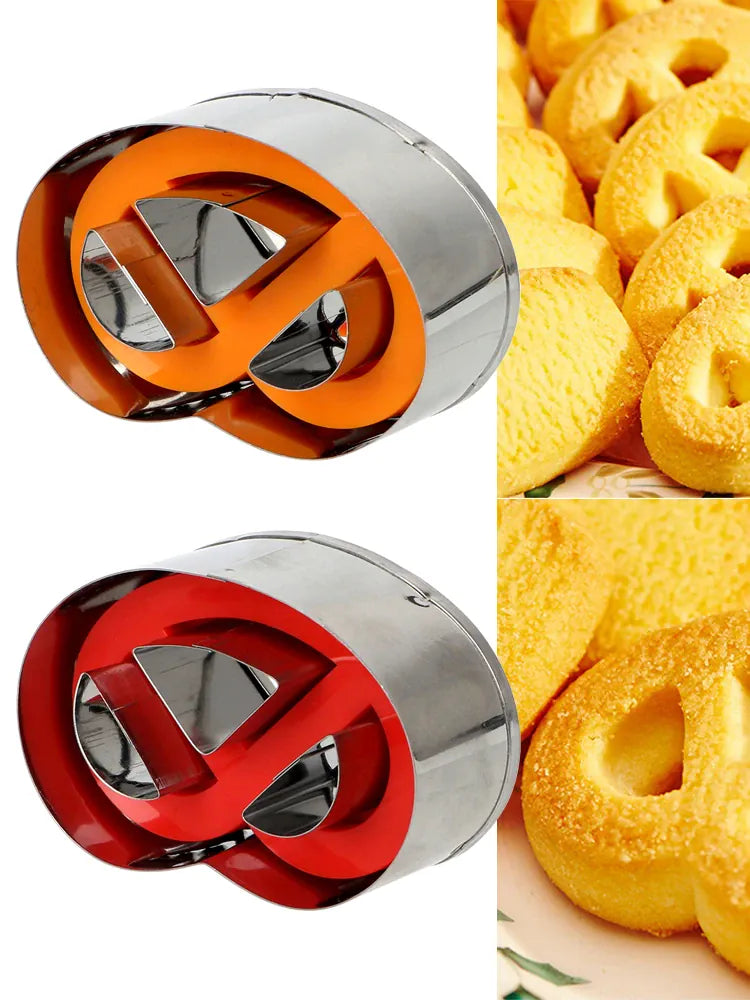 Emporte-pièces en inox pour gâteau - 2 pièces en forme de bretzel emportepieces