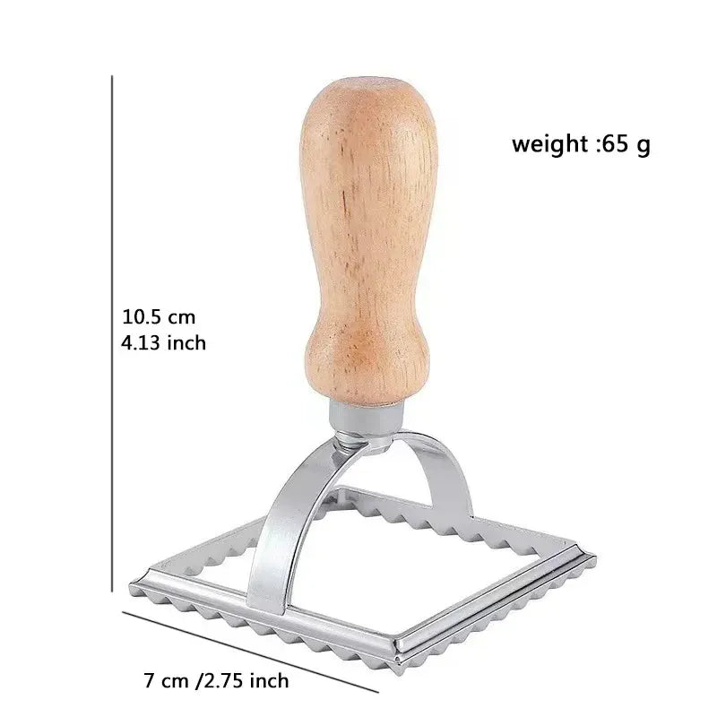 Emporte-pièces à pâtisserie en inox - Set de 6 moules avec poignée en bois emportepieces