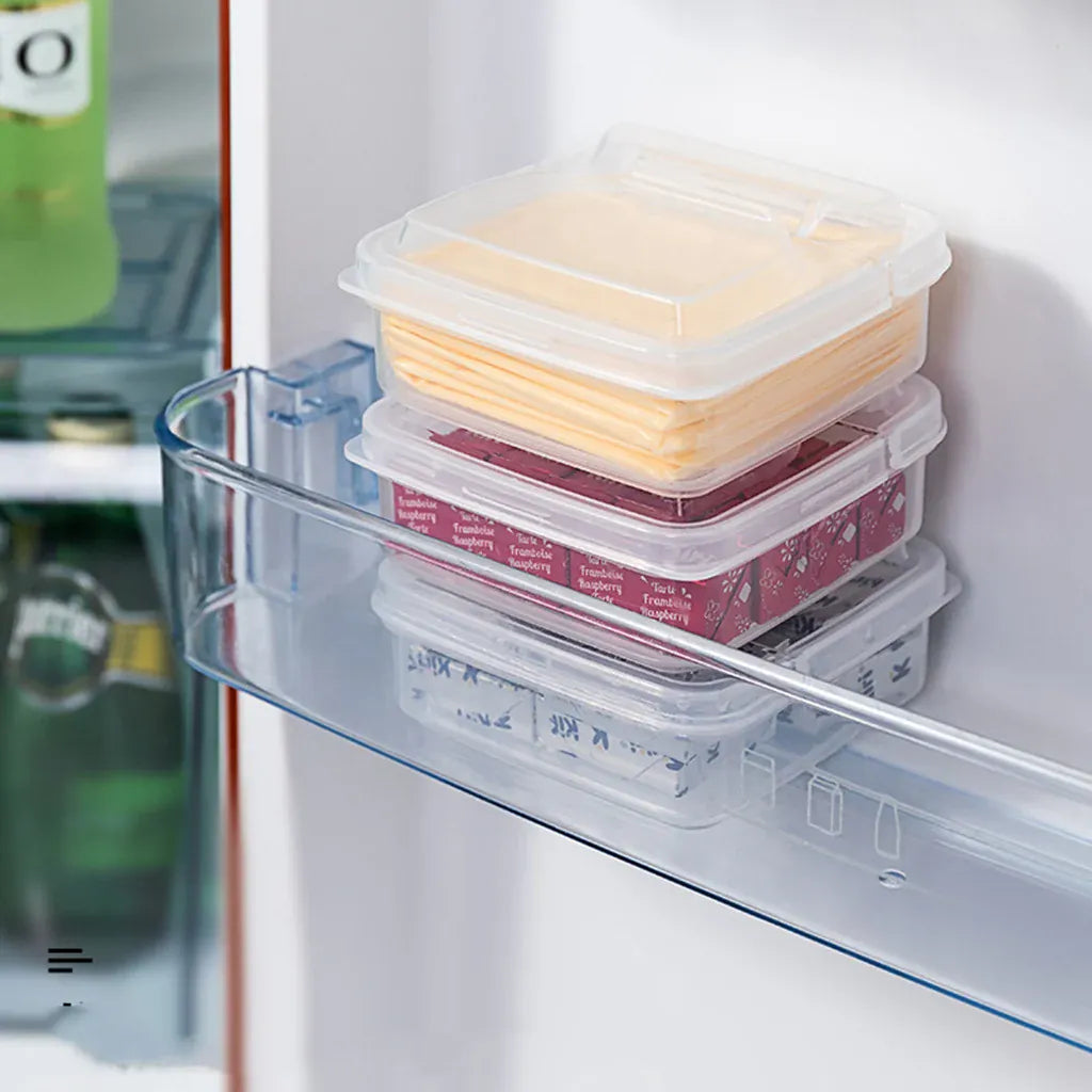 Boîte de Rangement Transparent pour Fromage et Beurre