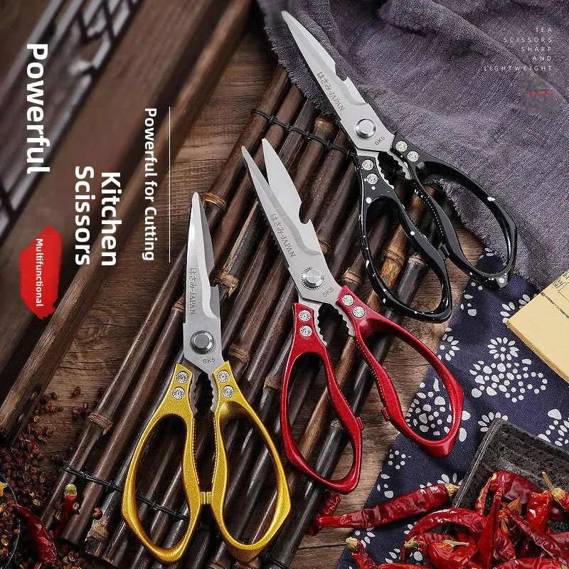 Ciseaux de cuisine en inox multifonction pour couper les os ciseaux