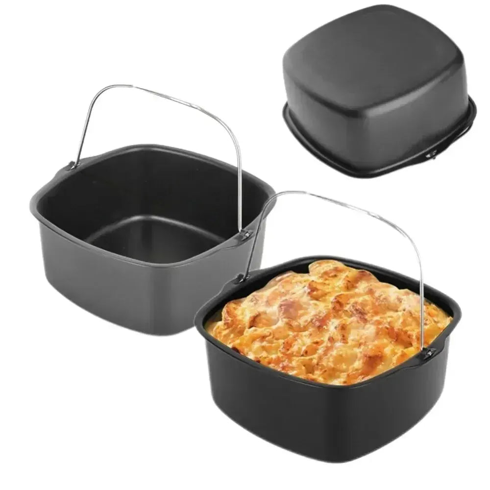 Moule Antiadhésif Carré pour Friteuse Air Fryer - 20 cm Air Fryer