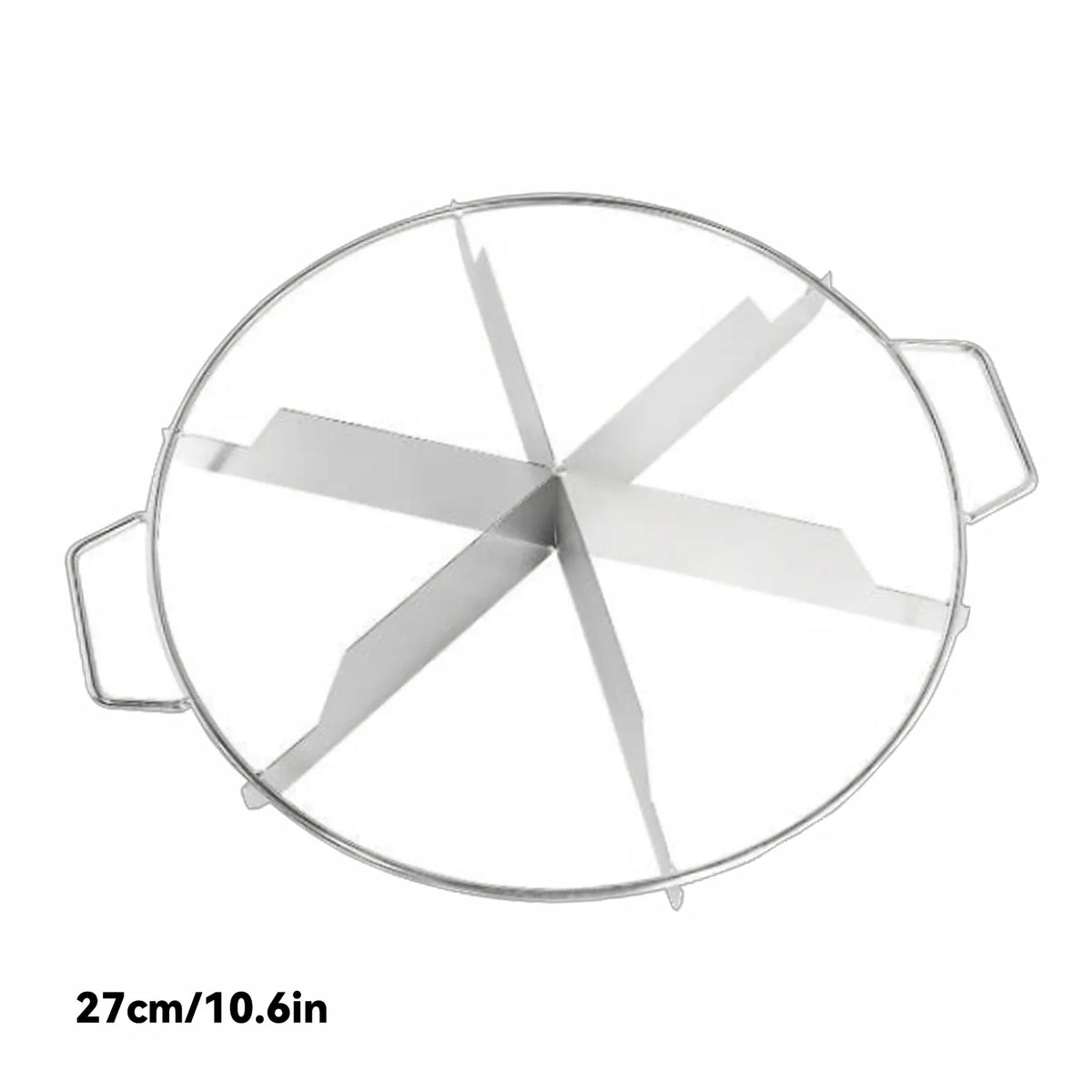 Coupe-gâteau en acier inoxydable - Marqueur de portions pour 10 parts
