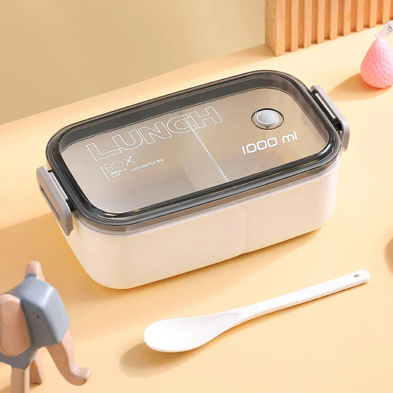 Lunch Box Hermétique 1000ml Plastique Résistant au Micro-ondes Lunchbox