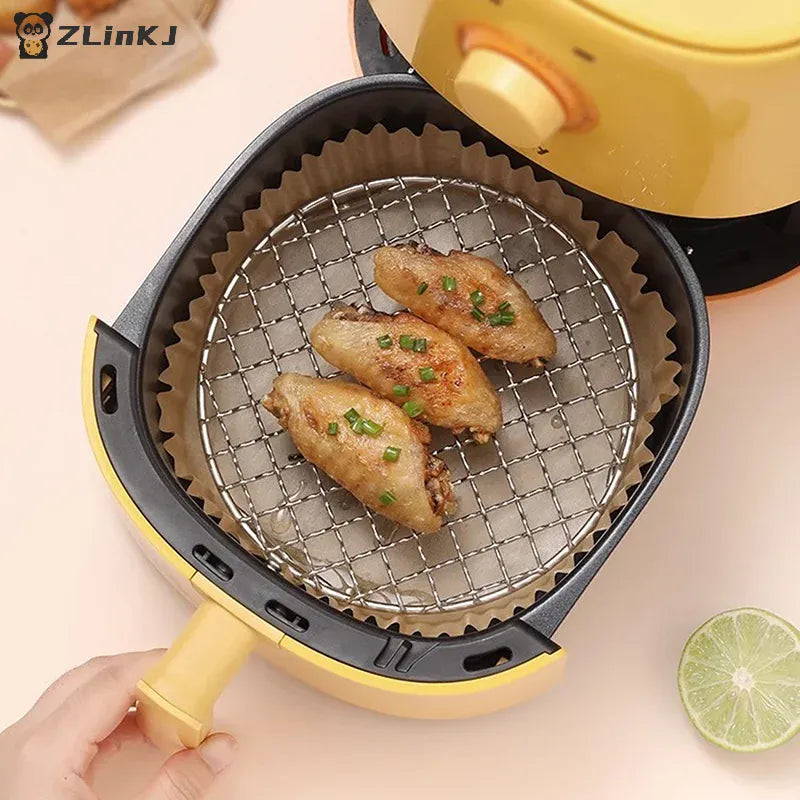 Grille Inox Air Fryer Rond Empilable - Rack de Cuisson Anti-corrosion Air Fryer