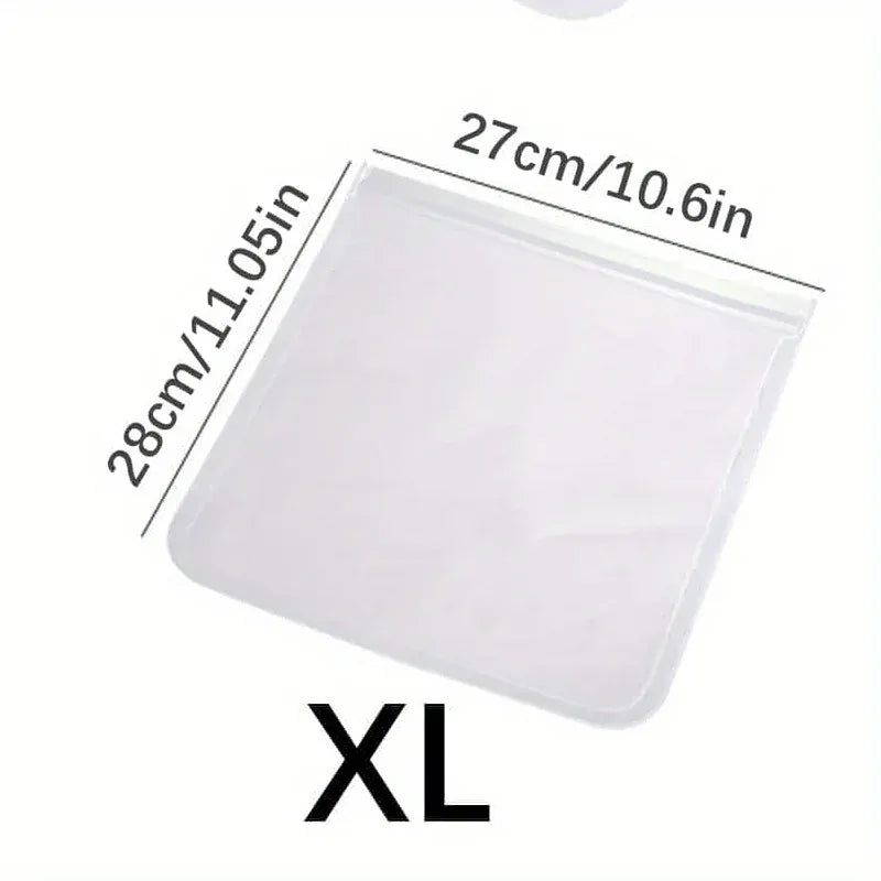 Sachets Silicone Réutilisables Anti-Fuite - Lot de 10 pièces