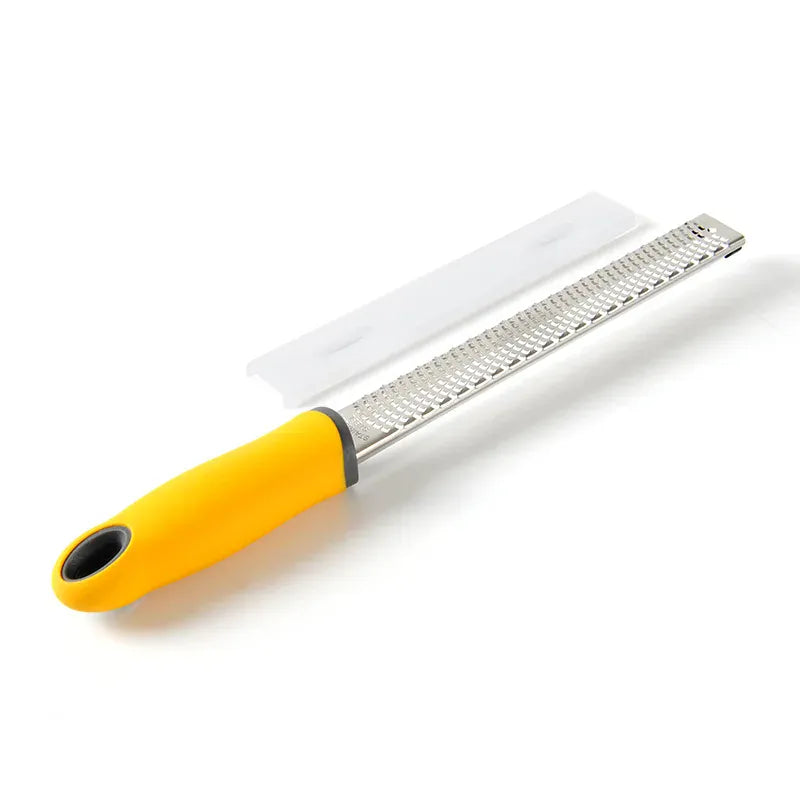 Zesteur en Inox pour Fruits et Fromage - 4 Lames Poignée Antidérapante zesteur
