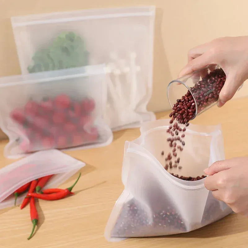 sachets de rangement en silicone durable