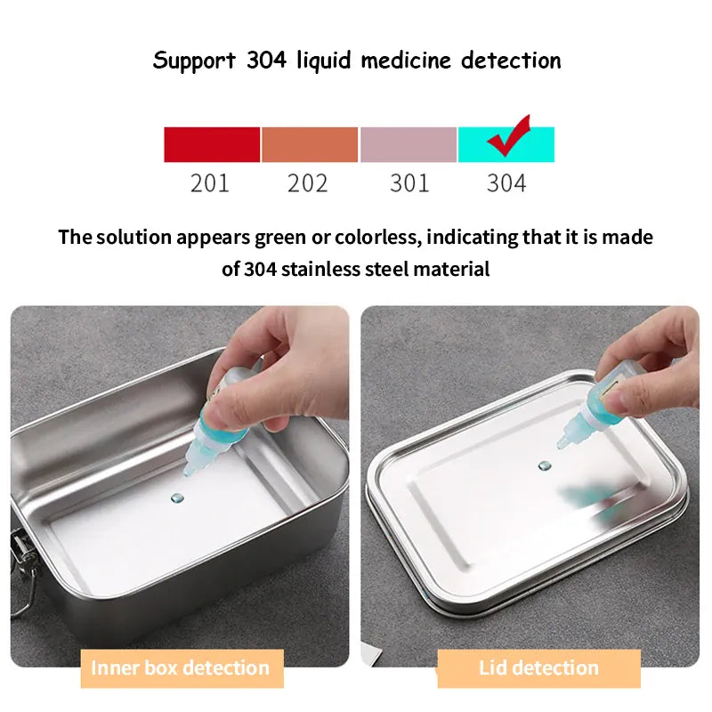 LunchBox Inox 850ml avec Compartiments Amovibles Lunchbox