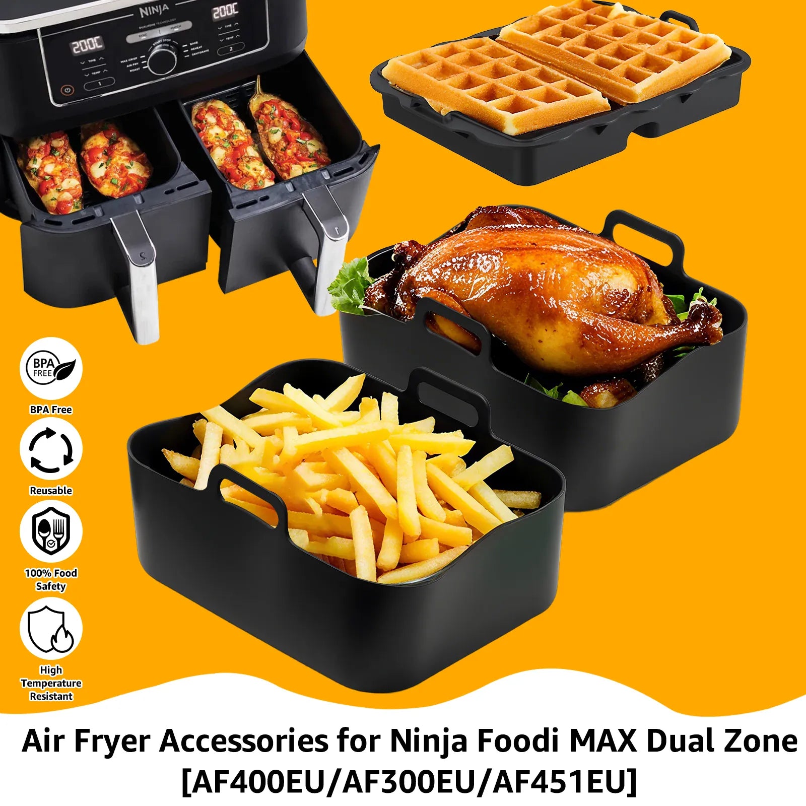 Kit Accessoires Friteuse Air Fryer - 20 Pièces Multifonctionnelles Air Fryer
