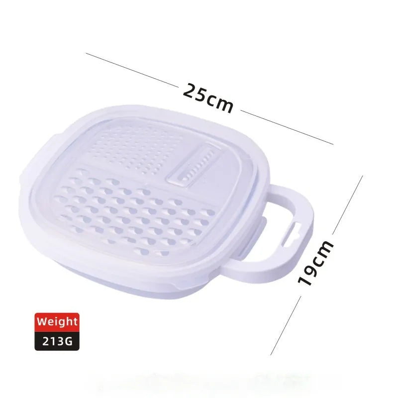 Mandoline 4-en-1 Plastique Râpe Légumes et Fromage avec Etui rape