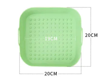 Moule Silicone Air Fryer Réutilisable Carré - Facile à Nettoyer Air Fryer