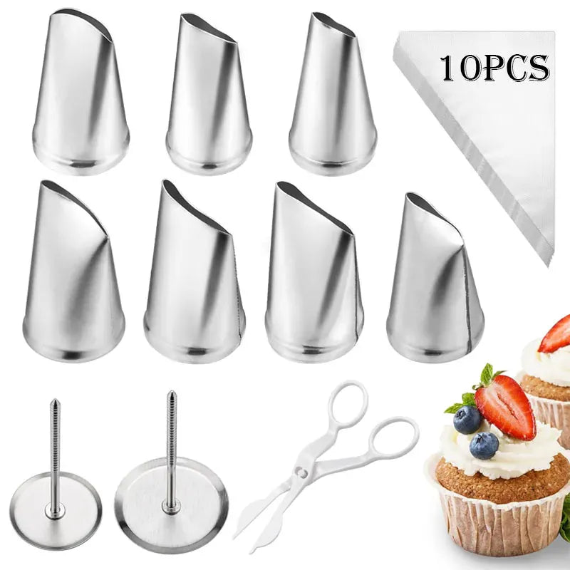 Kit de décoration de gâteaux 20 pièces en acier inoxydable - Douilles et outils professionnels douillepoche